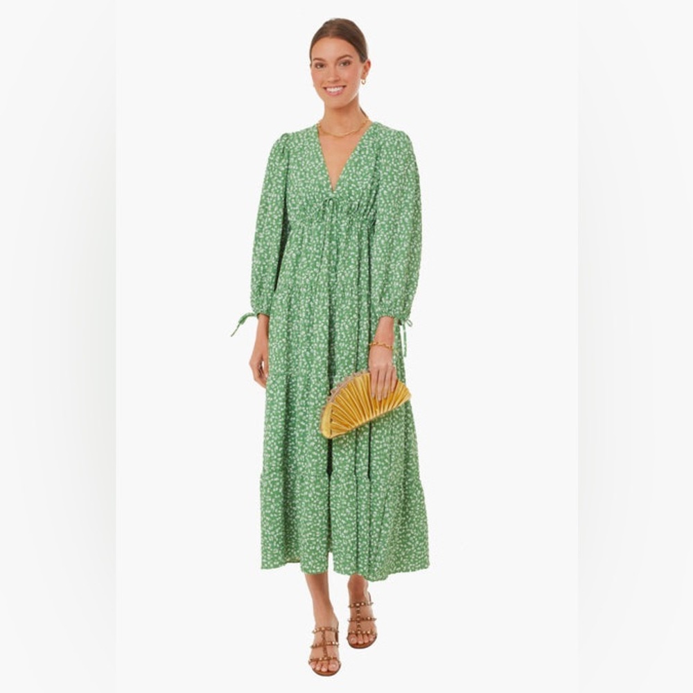 Hyacinth House Green Floral Women's Dress